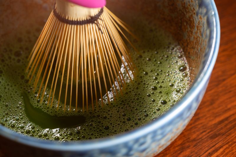Modern Japanese Matcha Green Tea Set With Electric Whisk