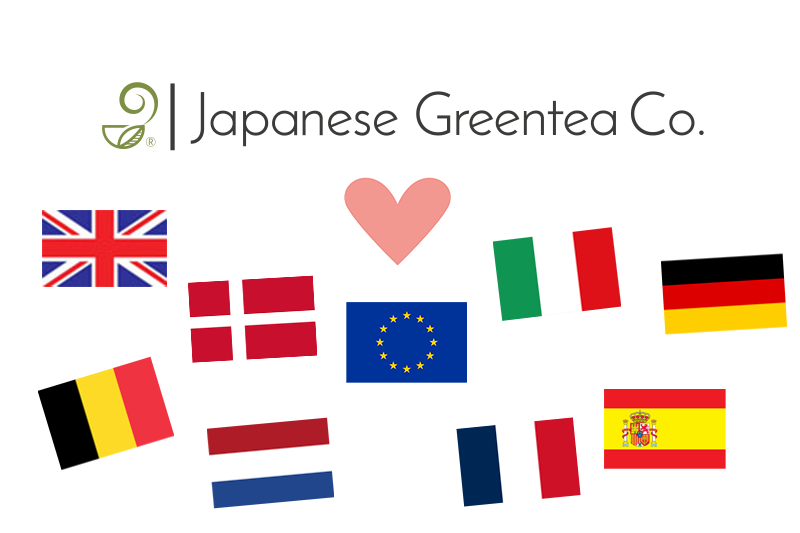 Japanese Green Tea Co. Starts Free Shipping to France, Italy, Denmark, Spain, Belgium and the Netherlands