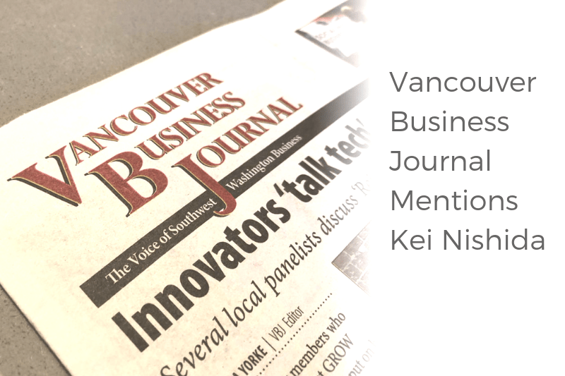 Vancouver Business Journal Mentions Kei Nishida