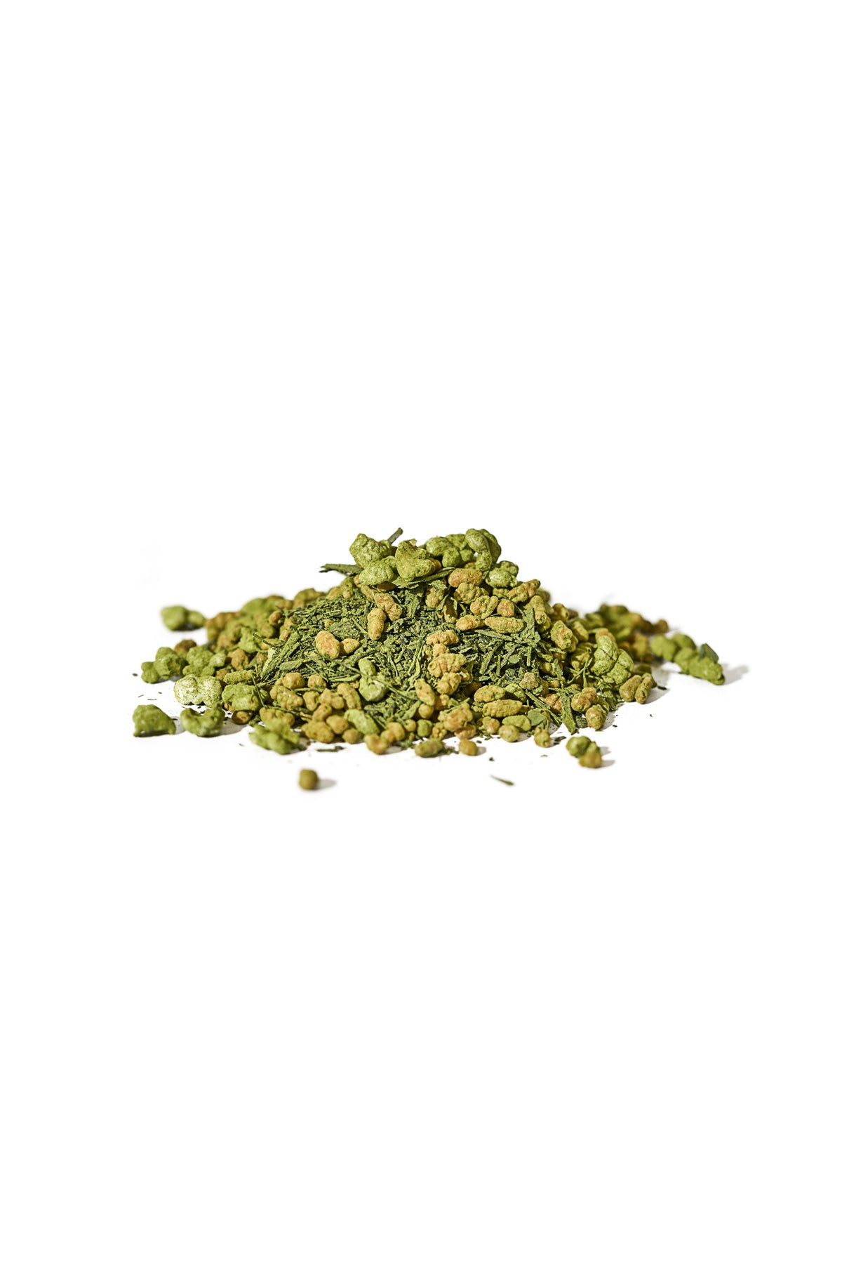 Matcha Genmai-cha - Premium Japanese Green Tea with Brown Rice & Matcha - Close-up