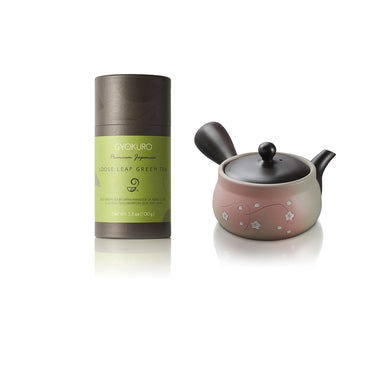 The Beginner Gift Set - Premium Japanese Green Tea and Japanese Tokoname Kyusu Teapot