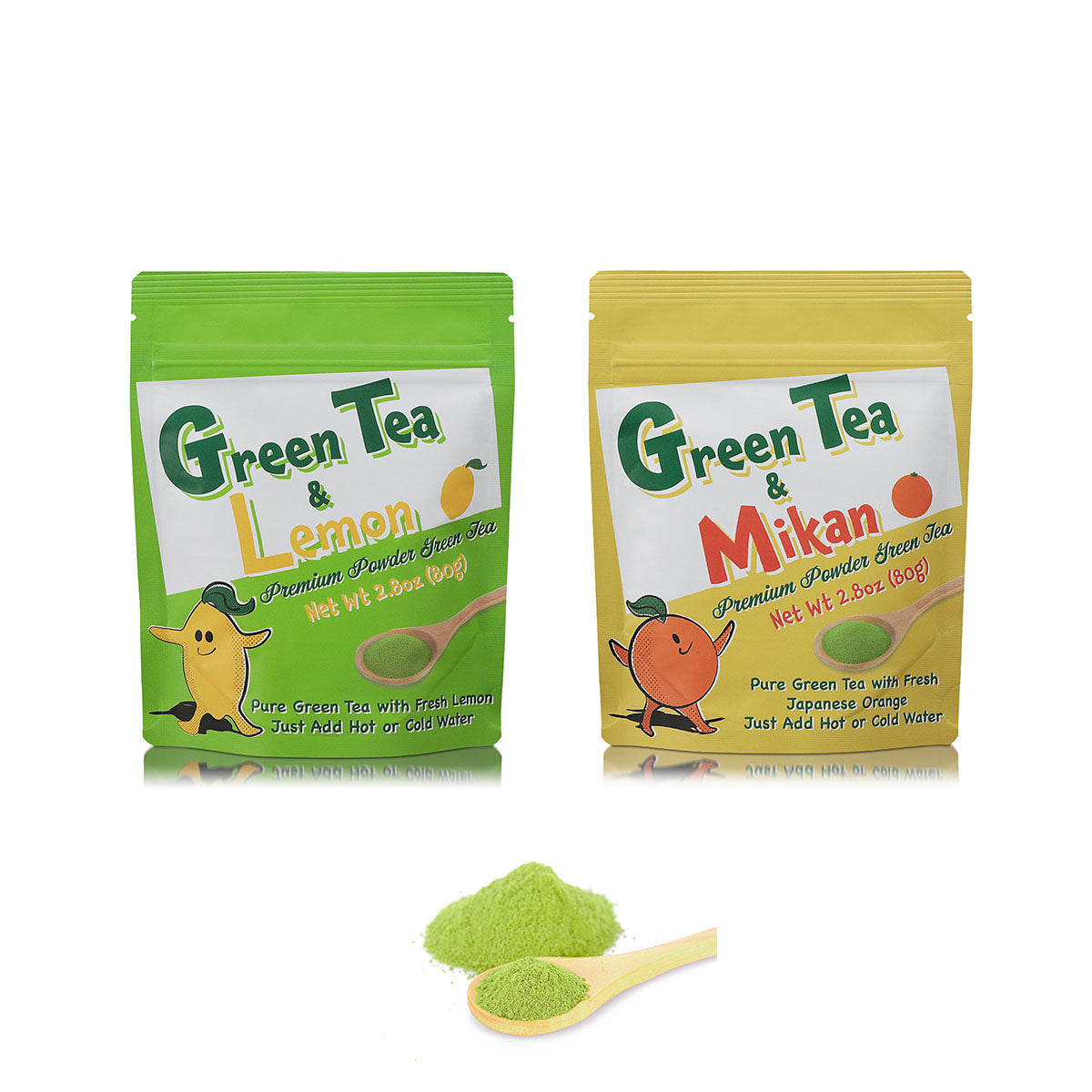 The Sweet Tooth Gift Set - Premium Sweet Powdered Green Tea with Lemon and Orange