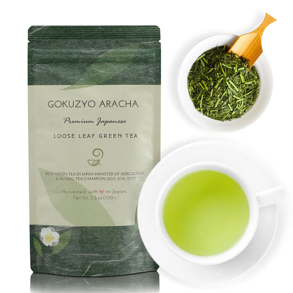 Buy Gokuzyo Aracha Japanese Green Tea 🍵 (Loose Leaf) Online-Crude Tea